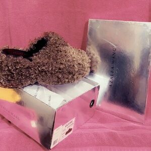 Azalea Wang Brown Furry Shoes